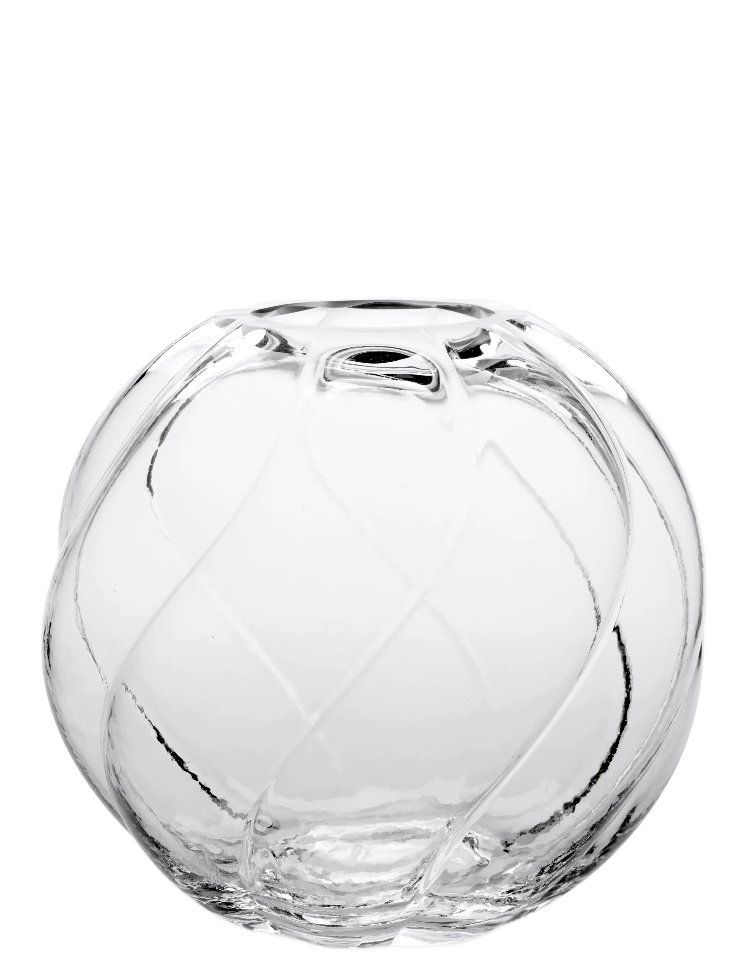 Cooee Design Twist Ball Vase 20 cm Forest Green - Cooee Design - CLEAR / undefined