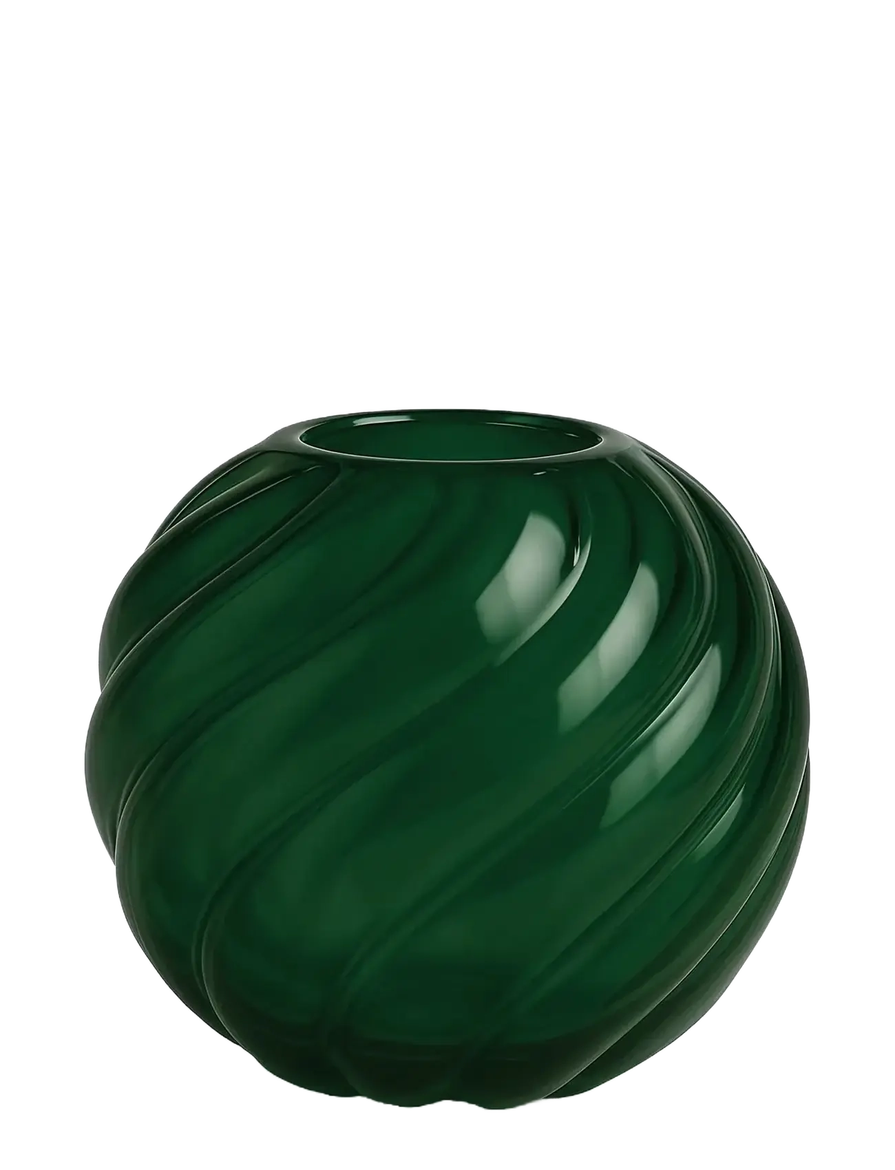 COOEE DESIGN Twist Ball Vase 20 Cm Forest Grün Grün - H:18CM - Unisex