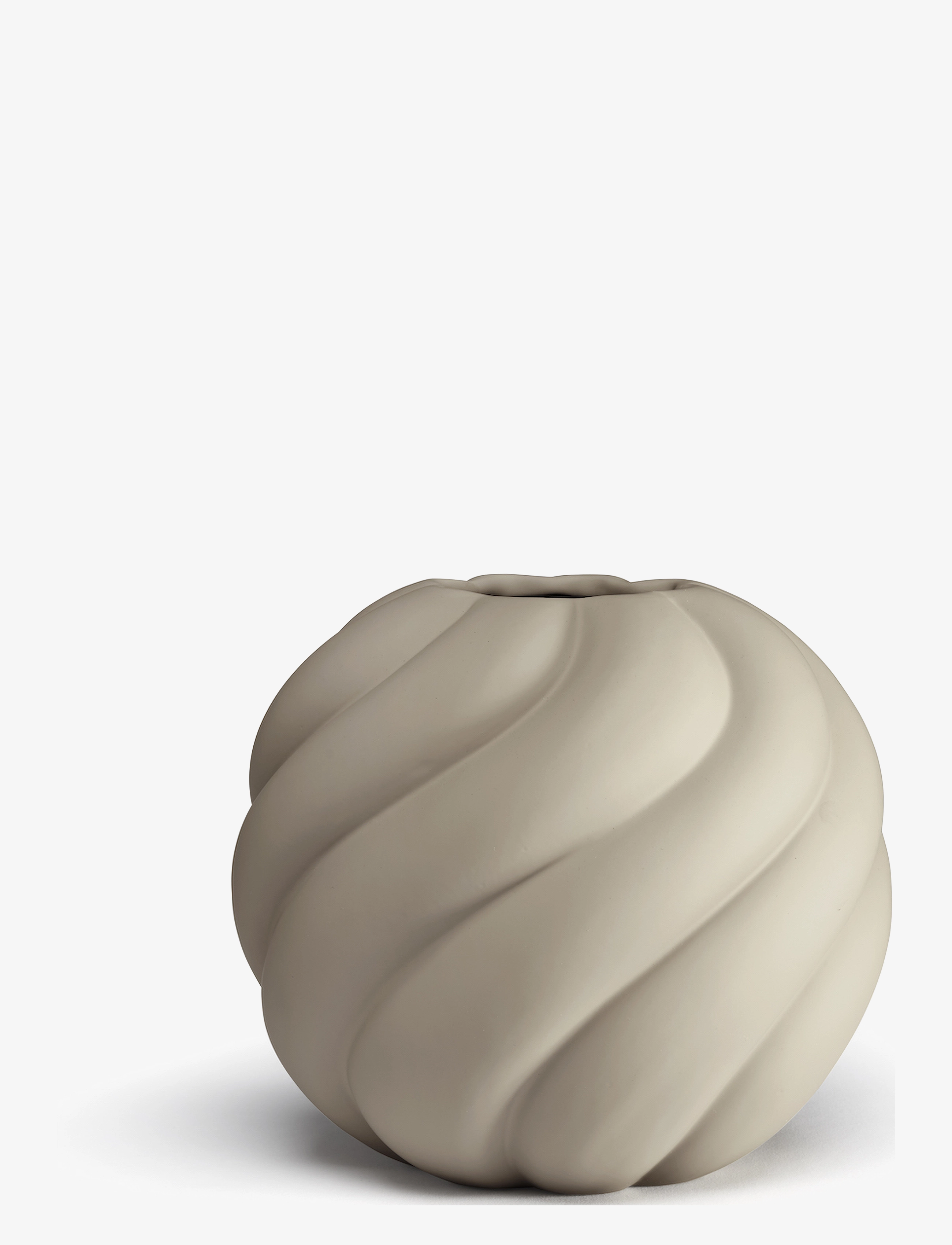COOEE DESIGN Twist Ball Vase 20Cm Sand Beige - H 20CM - Unisex