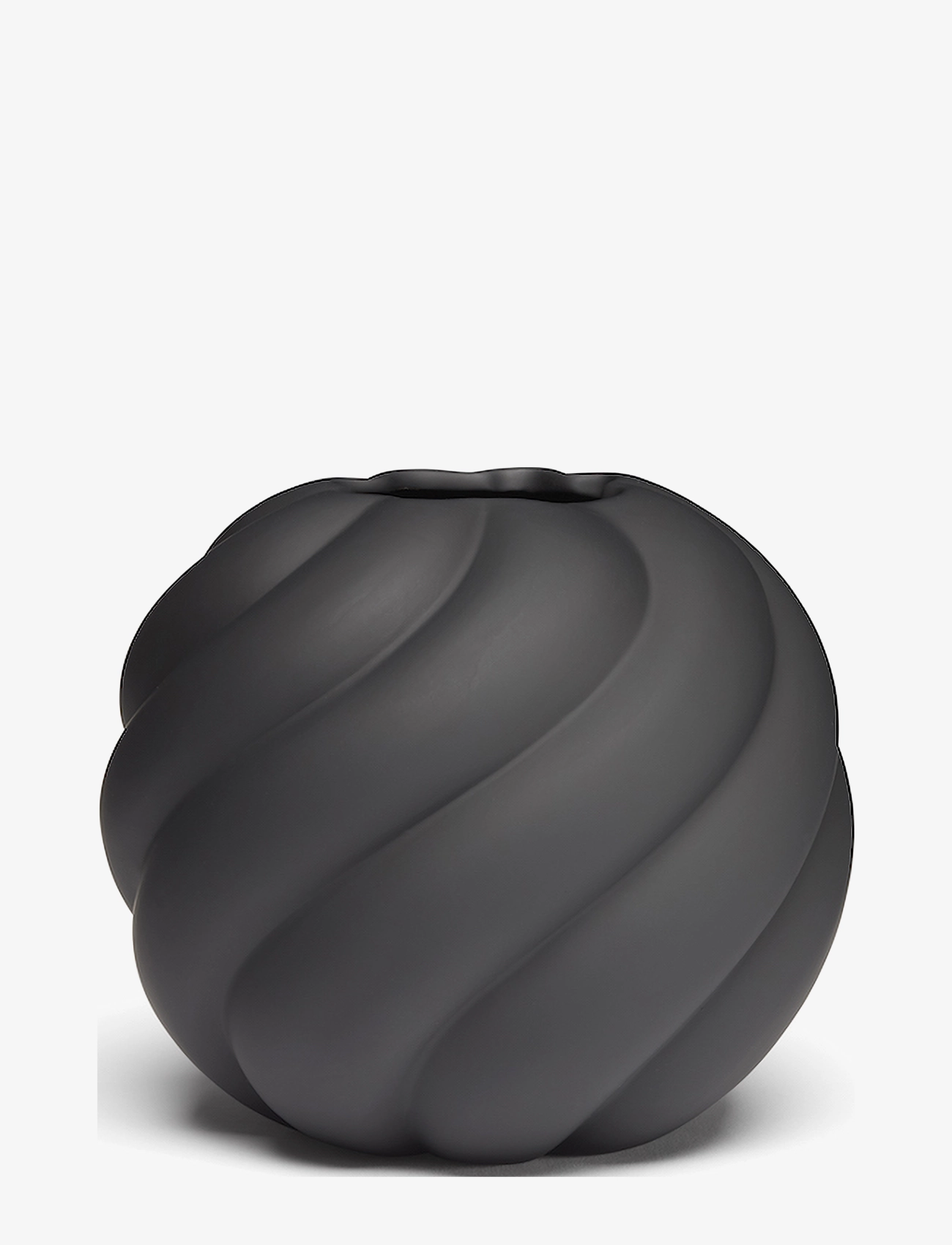 Cooee Design Twist Ball Vase, H:12 cm, Vases, Schwarz - Small Homeware