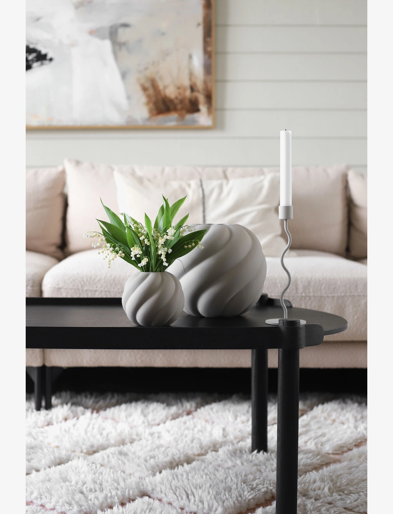 Cooee Design - Twist Ball vase - laveste priser - sand - 1