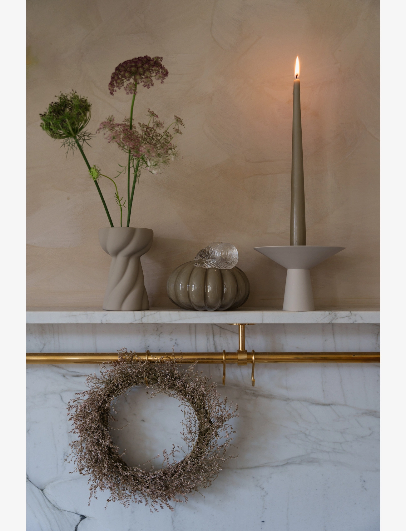 Cooee Design - Twist Bulb Sand - vazen - sand - 1