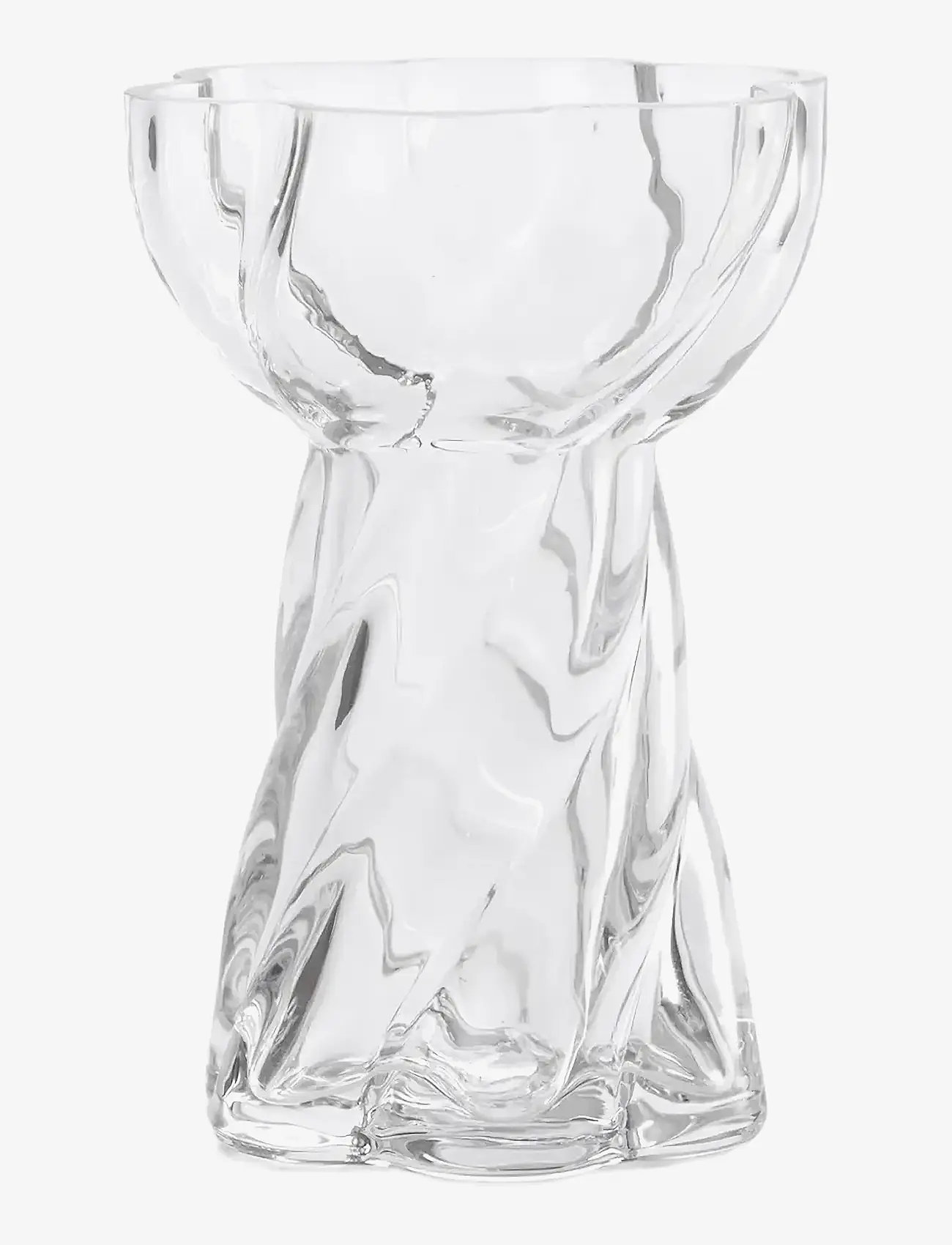 Cooee Design - Twist Bulb vase 12cm Glass - køb efter pris - clear - 0