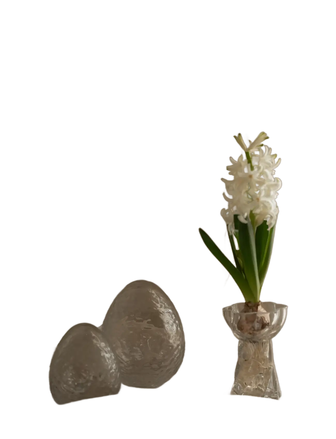 Cooee Design - Twist Bulb vase 12cm Glass - vasen - clear - 1