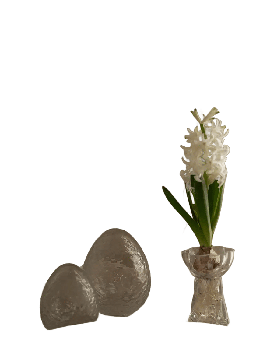 Cooee Design - Twist Bulb vase 12cm Glass - vasen - clear - 1