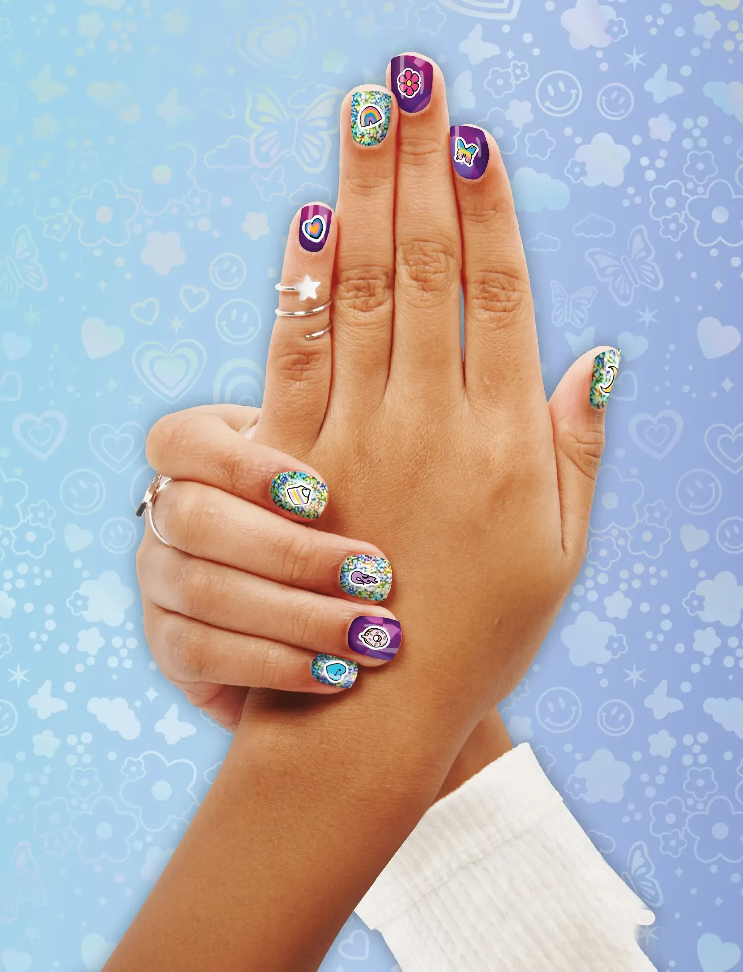 Cool Maker Cool Maker Go Glam Foil Nails 2.0, One Size, Multi/patterned, Kostumer & Tilbehør > Makeup, Børn