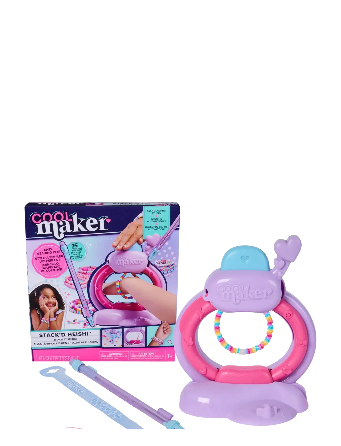 Cool Maker Cool Maker Stack'd Heishi Bracelet Studio - Leksaker - MUTI / pink/rose