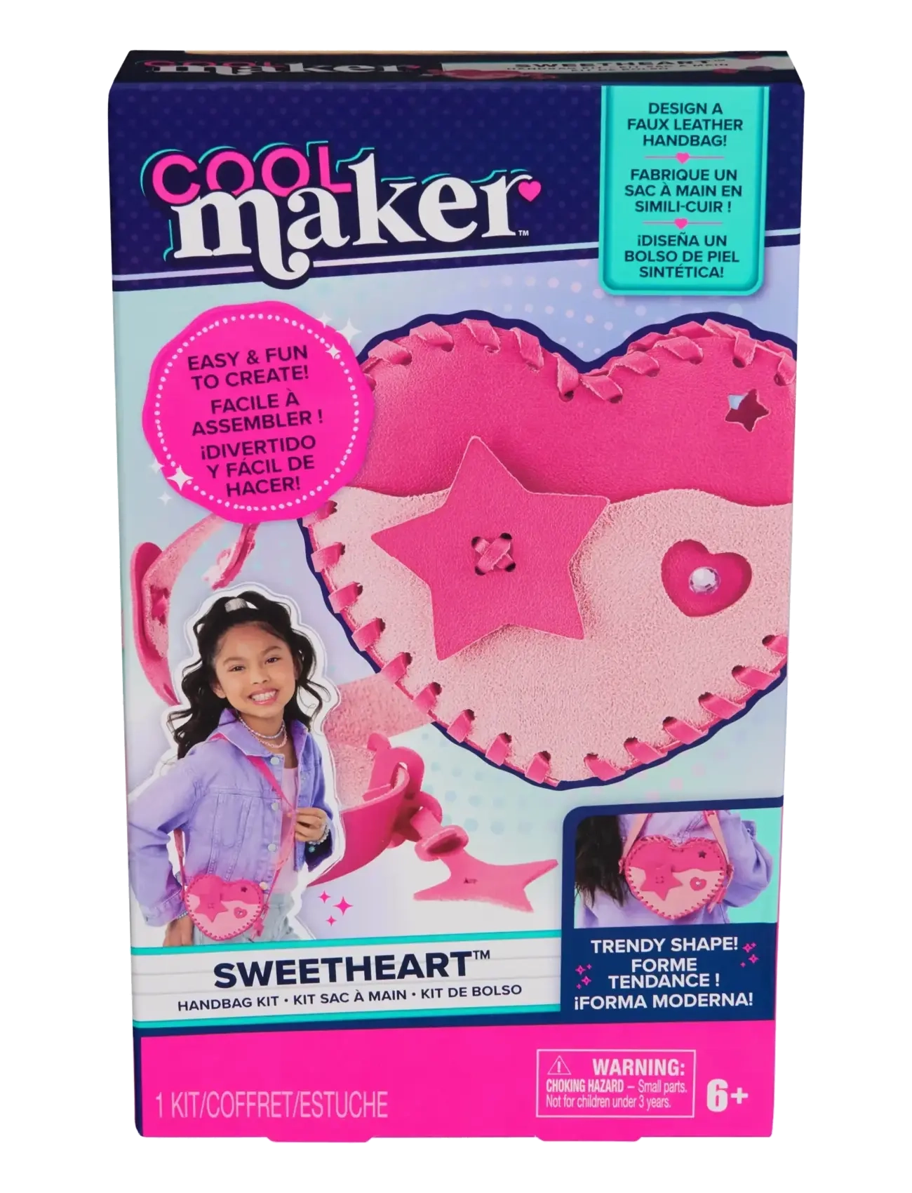 Cool Maker - Cool Maker Pink Heart Purse Kit - pysselset - multi - 1