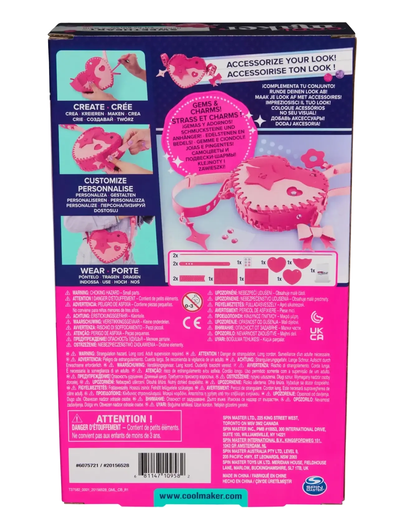 Cool Maker - Cool Maker Pink Heart Purse Kit - pysselset - multi - 4