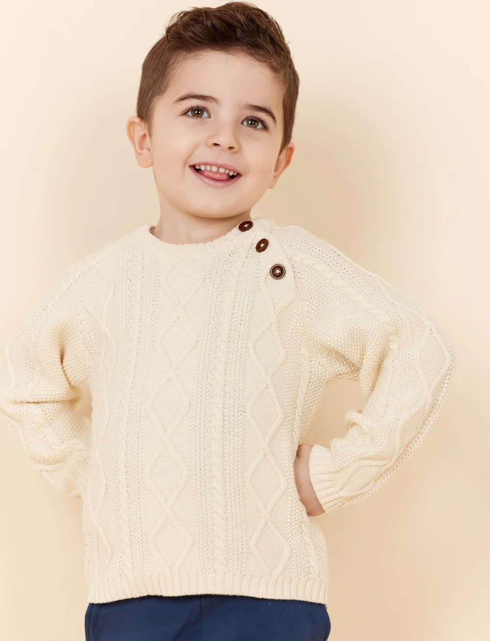 Copenhagen Colors - KNITTED JUMPER - pullover - cream - 0