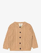 KNITTED CARDIGAN - BEIGE