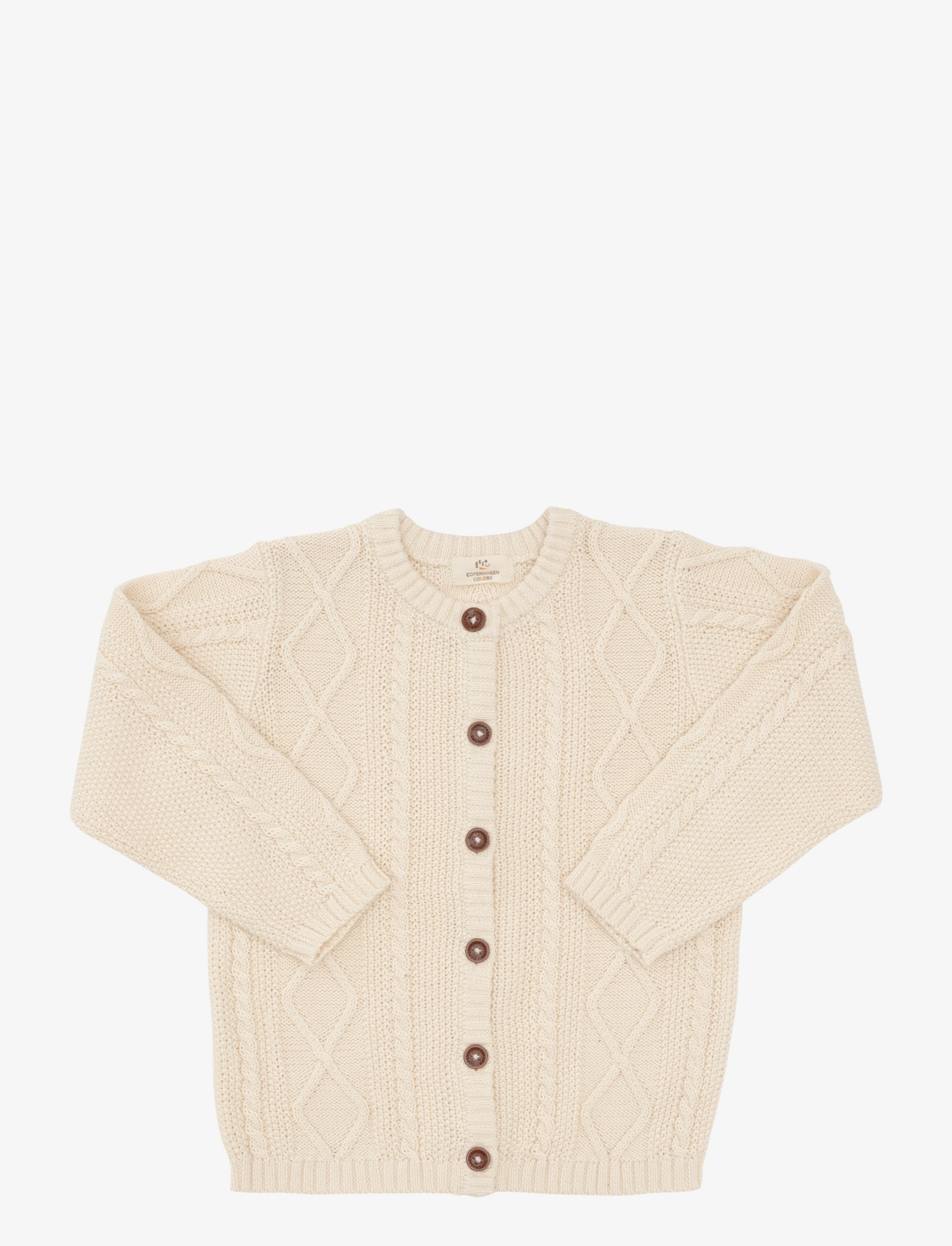Copenhagen Colors - KNITTED CARDIGAN - cardigans - cream - 2