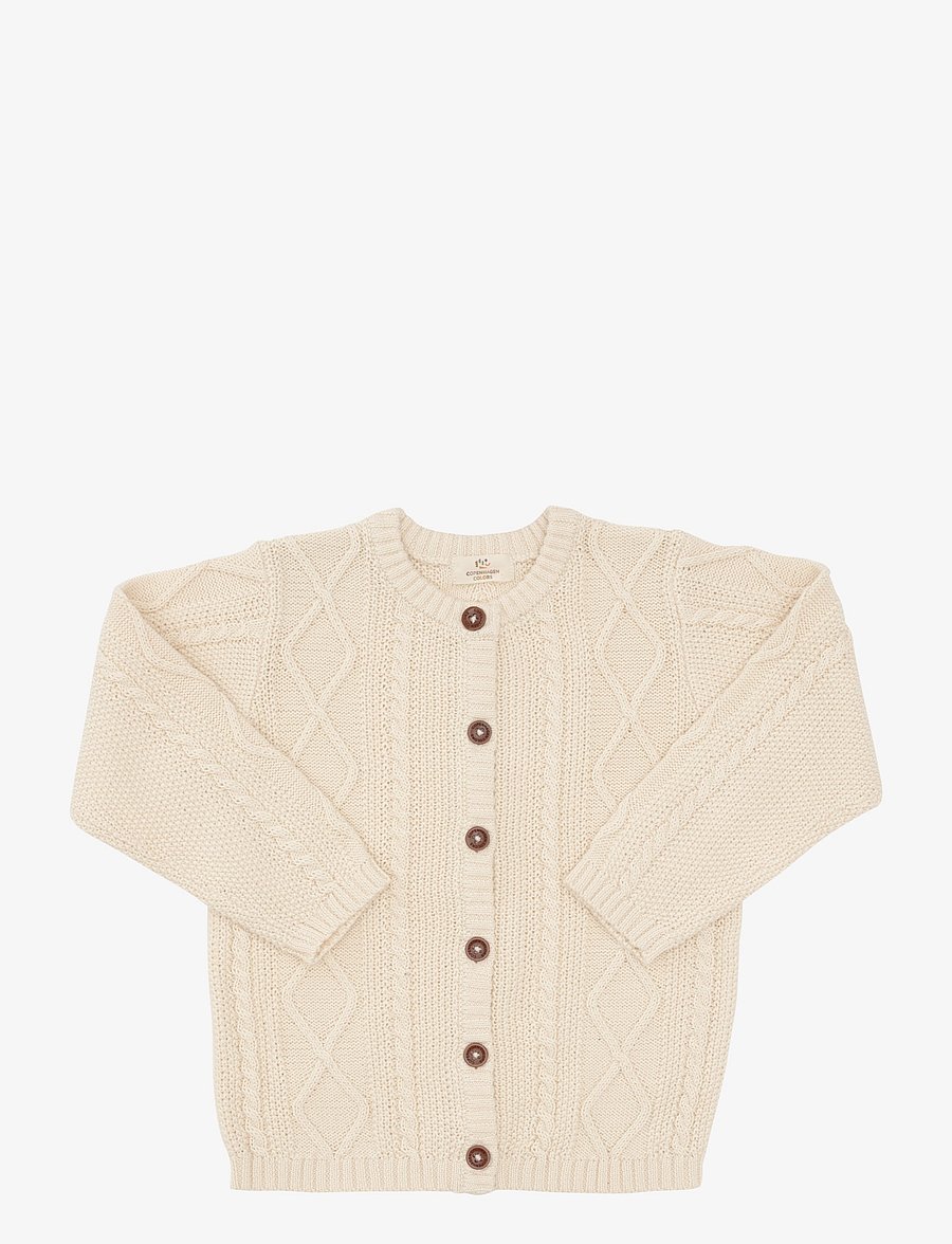 Copenhagen Colors - KNITTED CARDIGAN - cardigans - cream - 2