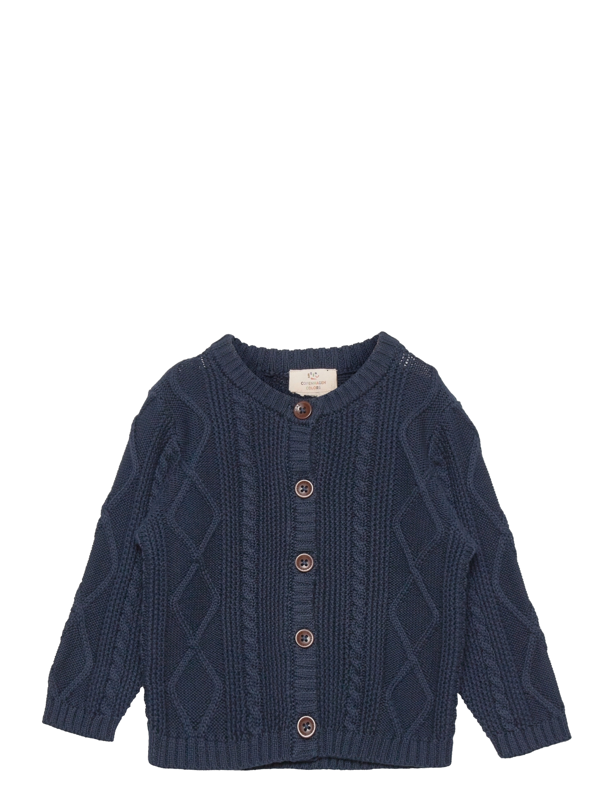 Copenhagen Colors Knitted Cardigan, 104, Knitwear, Blau - Cardigans, Kinder