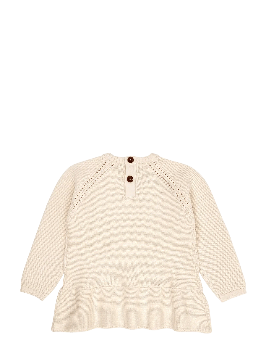 Copenhagen Colors - KNITTED PULLOVER W. FRILL - džemprid - cream - 2