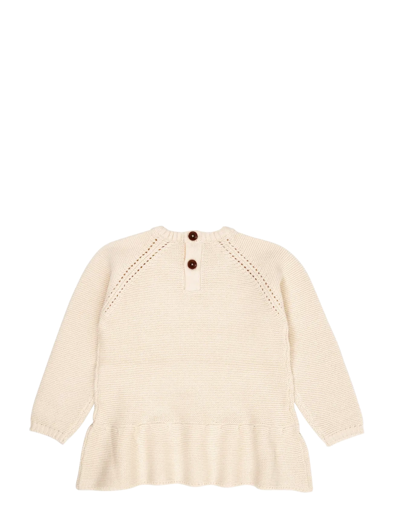Copenhagen Colors - KNITTED PULLOVER W. FRILL - trøjer - cream  - 2