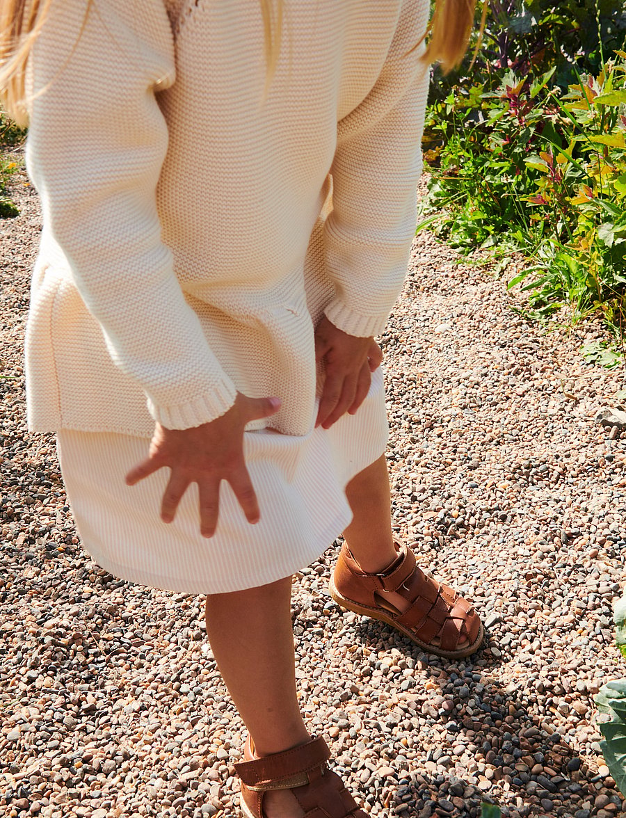 Copenhagen Colors - KNITTED PULLOVER W. FRILL - džemprid - cream - 0