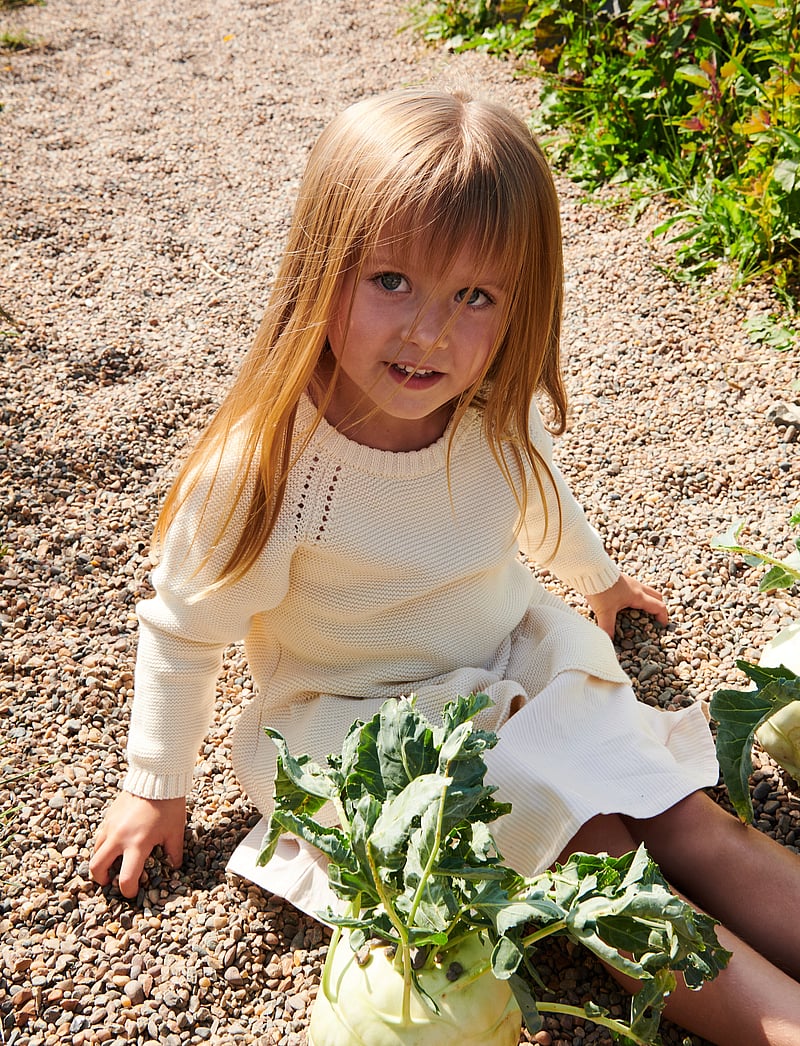 Copenhagen Colors - KNITTED PULLOVER W. FRILL - pullover - cream - 3