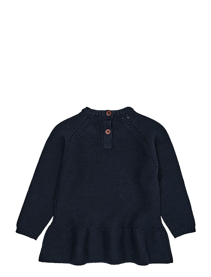 Copenhagen Colors - KNITTED PULLOVER W. FRILL - stickade tröjor - navy - 2