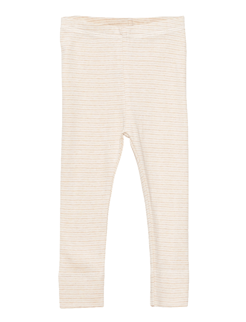 Copenhagen Colors - STRIPED LEGGINGS - leggings - beige stripe - 0