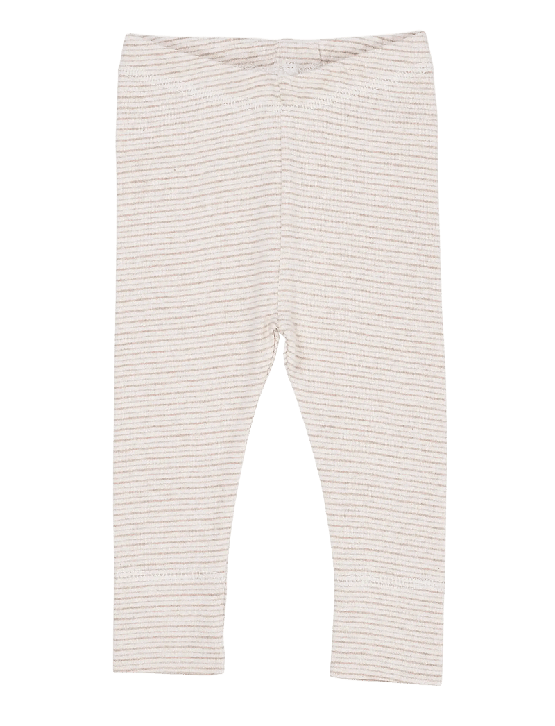Copenhagen Colors - STRIPED LEGGINGS - leggings - beige stripe - 0