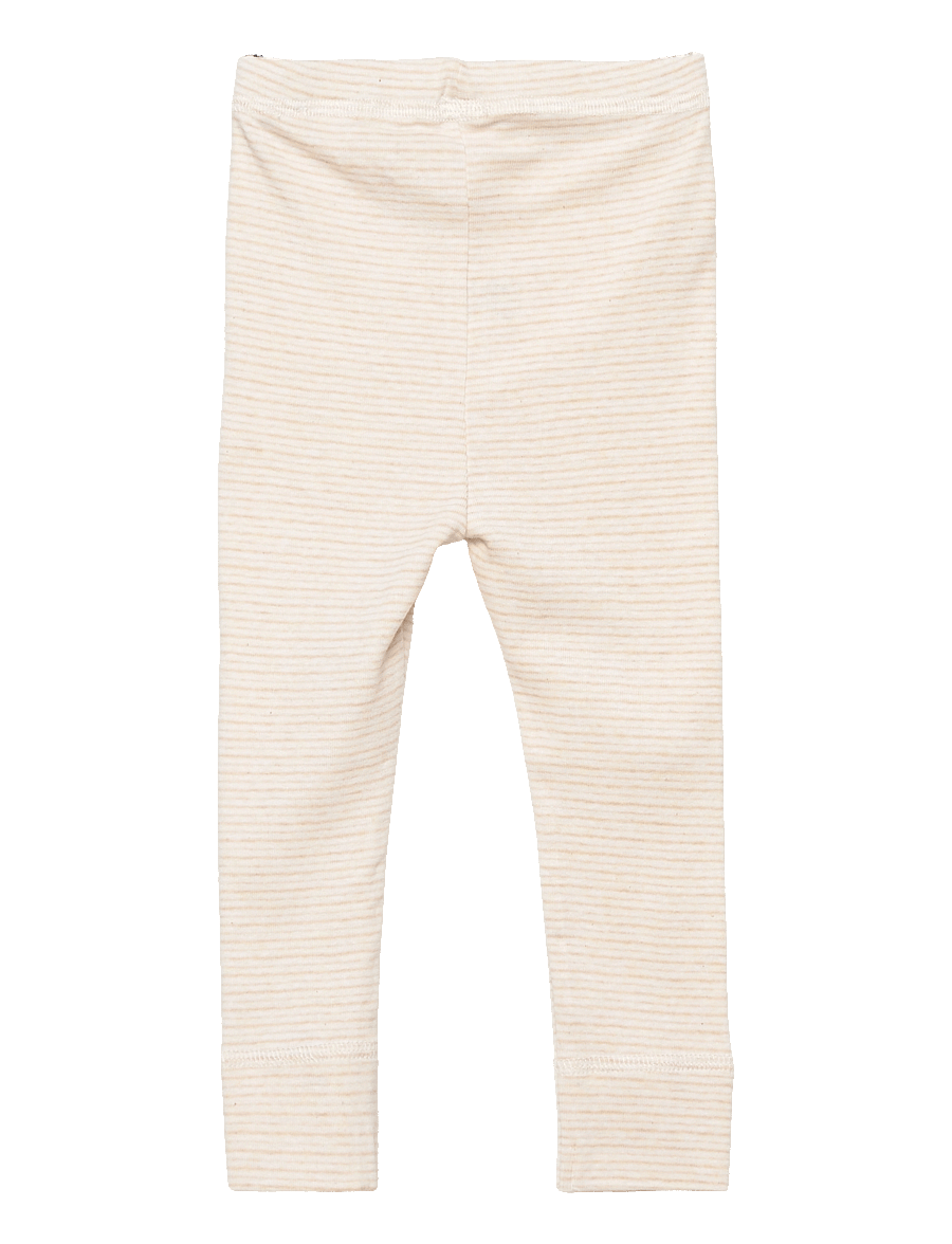 Copenhagen Colors - STRIPED LEGGINGS - rudens drabužiai - beige stripe - 1