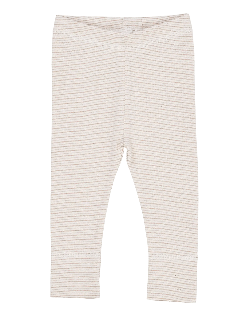 Copenhagen Colors - STRIPED LEGGINGS - leggings - beige stripe - 1