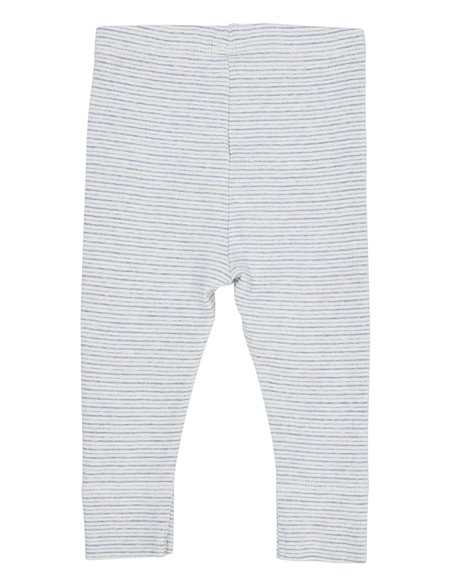 Copenhagen Colors - STRIPED LEGGINGS - timpės - lt. blue stripe - 2