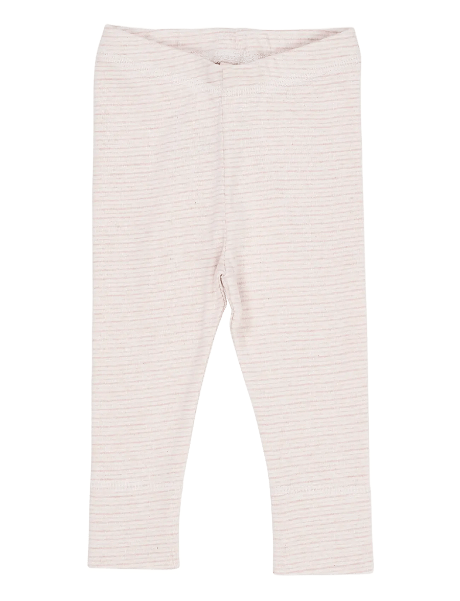 Copenhagen Colors - STRIPED LEGGINGS - leggings - soft pink stripe - 0