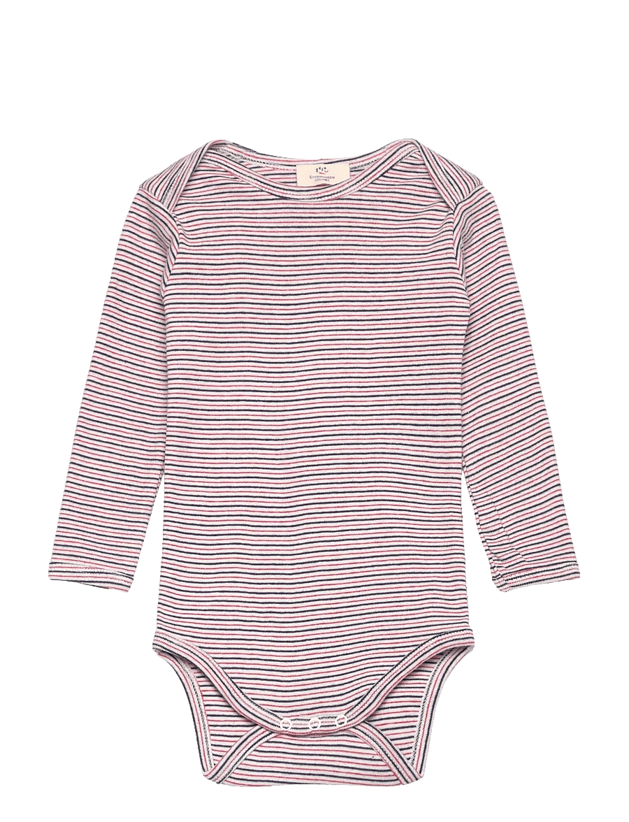 Copenhagen Colors - STRIPED LONG SLEEVE BODY - langärmelige bodys - blue red stripe - 0
