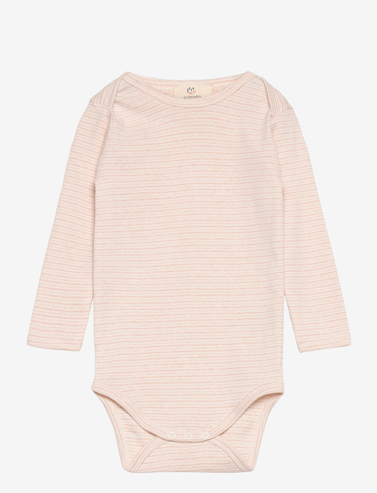 Copenhagen Colors - STRIPED LONG SLEEVE BODY - langærmede bodyer - soft pink stripe - 0