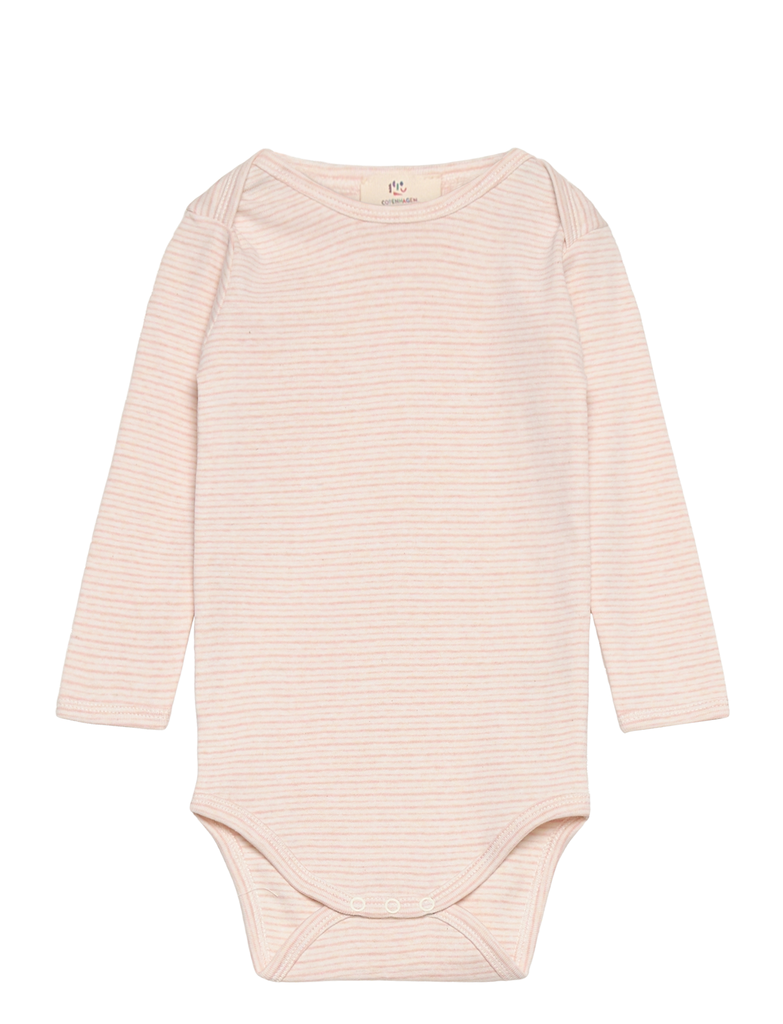 Copenhagen Colors STRIPED LONG SLEEVE BODY - Pikkade varrukatega bodid - SOFT PINK STRIPE / pink/rose