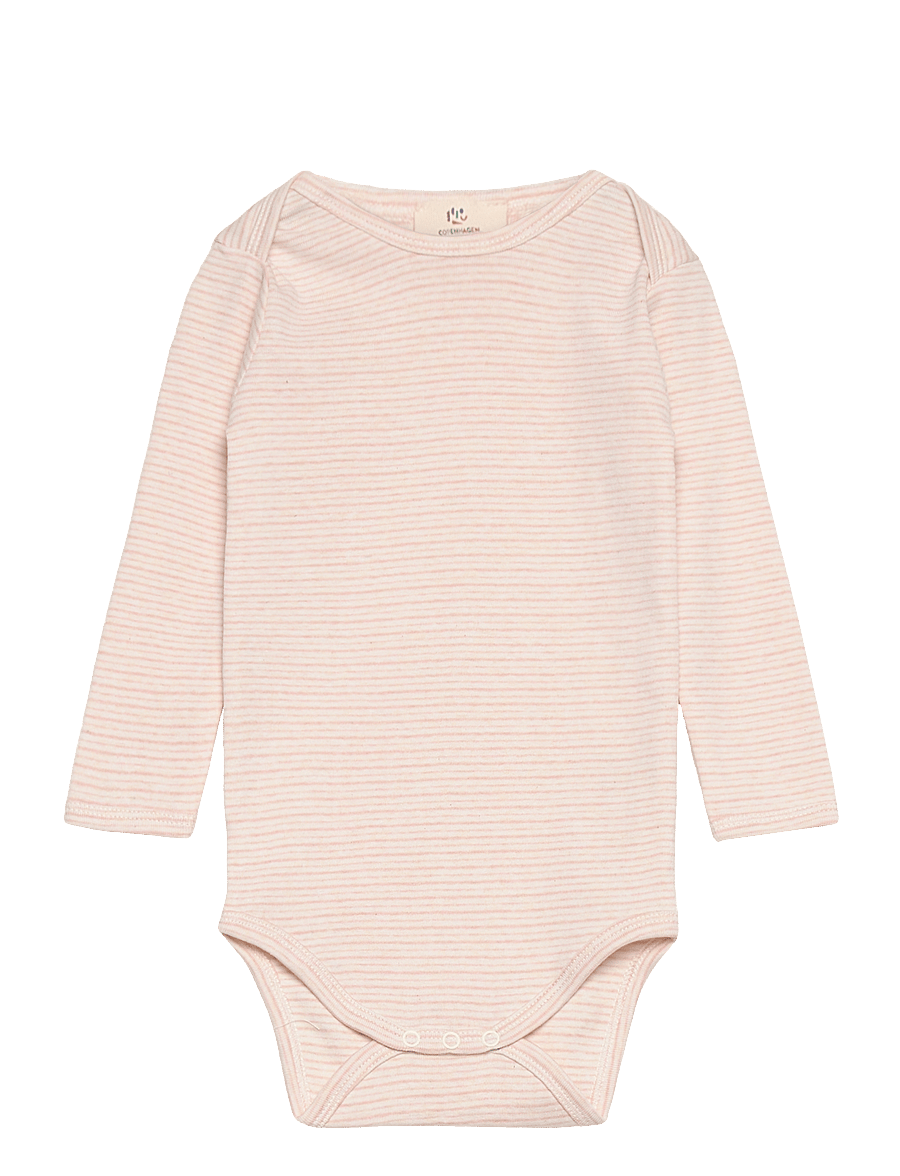 Copenhagen Colors - STRIPED LONG SLEEVE BODY - langärmelige bodys - soft pink stripe - 0
