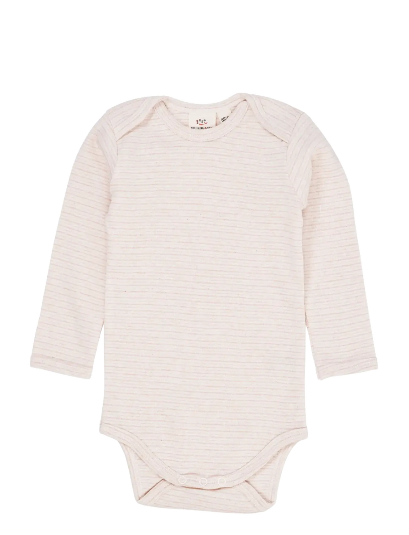 Copenhagen Colors - STRIPED LONG SLEEVE BODY - pitkähihaiset bodyt - soft pink stripe - 1