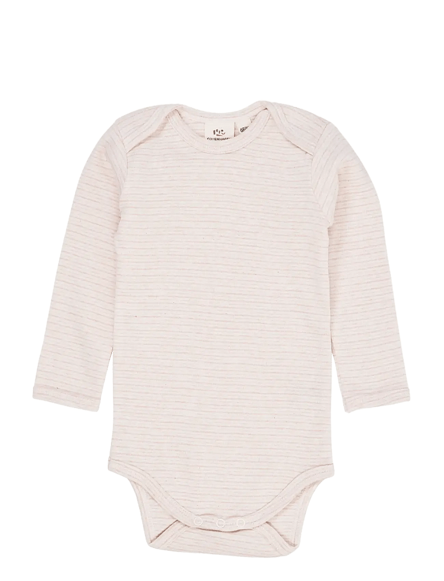Copenhagen Colors - STRIPED LONG SLEEVE BODY - langärmelige bodys - soft pink stripe - 1
