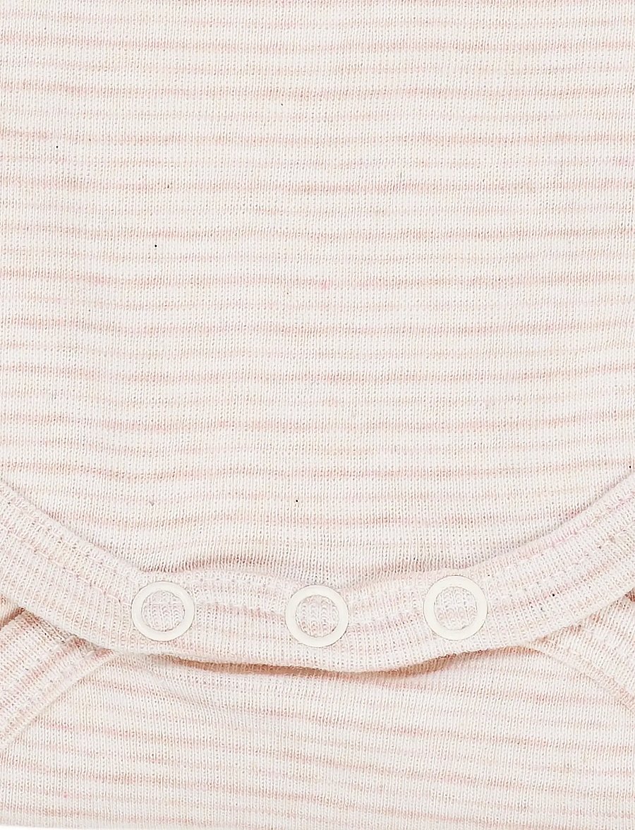 Copenhagen Colors - STRIPED LONG SLEEVE BODY - langärmelige bodys - soft pink stripe - 3