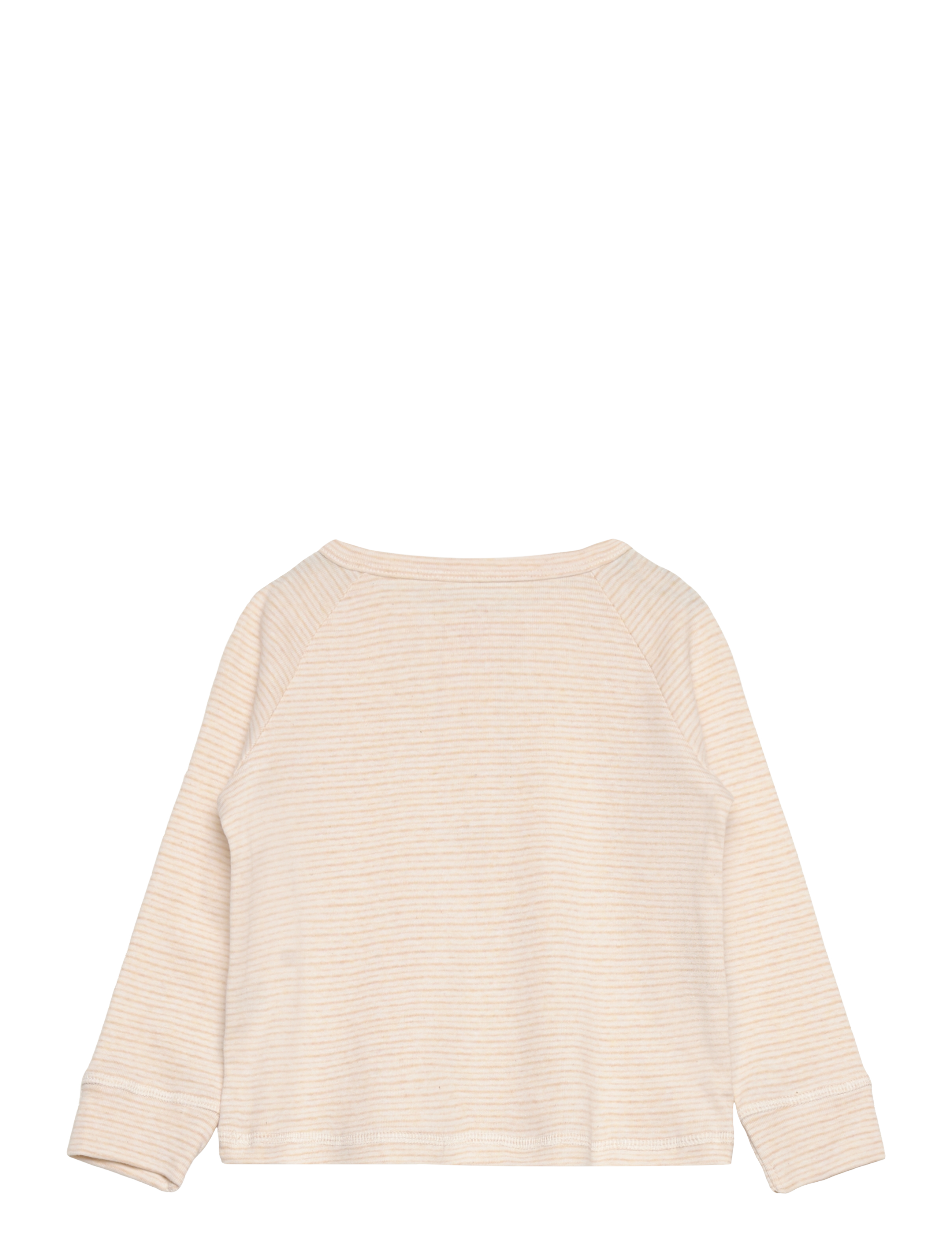 Copenhagen Colors - STRIPED LONG SLEEVE GRANDAD - beige stripe - 1