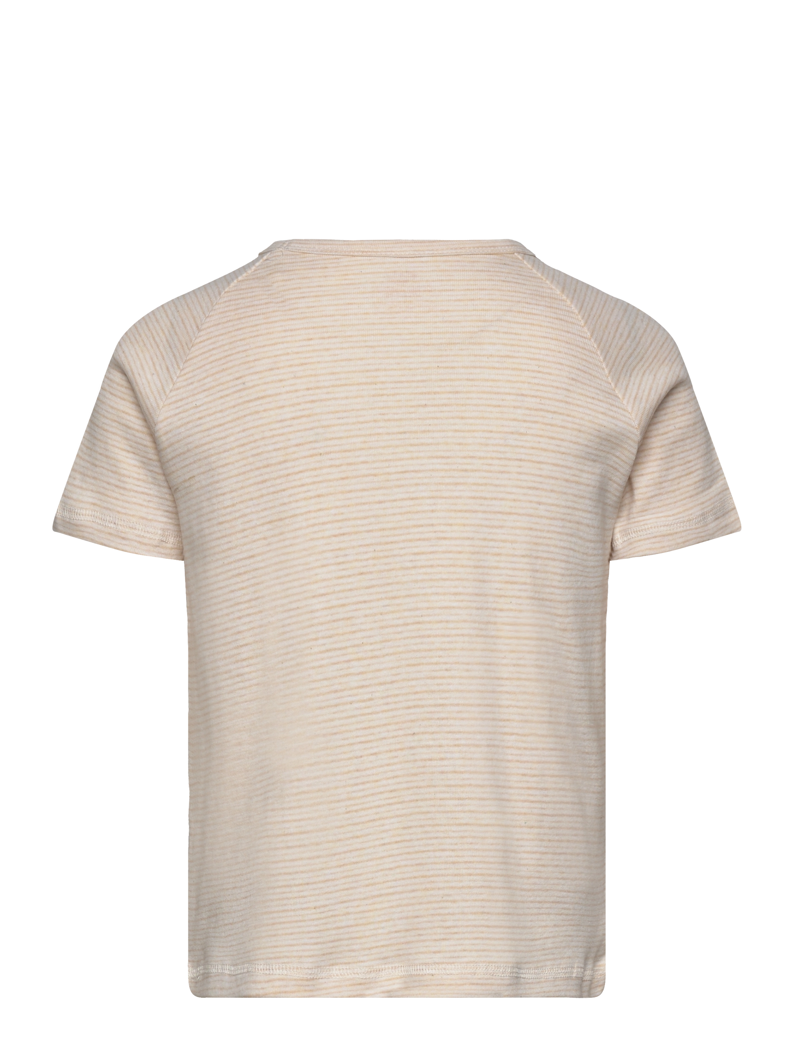 Copenhagen Colors - STRIPED T-SHIRT WITH POCKET - beige stripe - 1