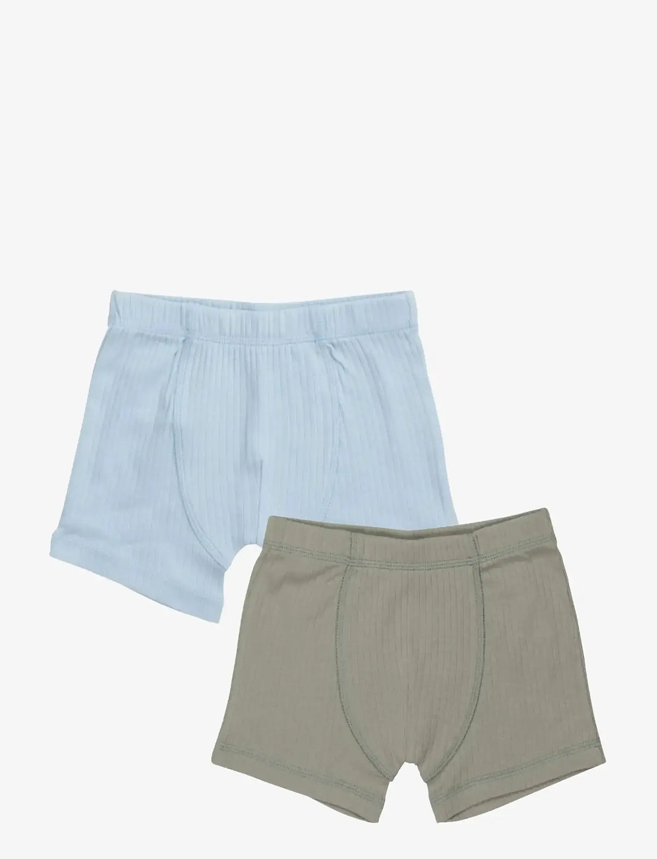 Copenhagen Colors - RIB JERSEY 2PACK BOXERS - underpants - lt. grey/ lt. blue comb. core - 0