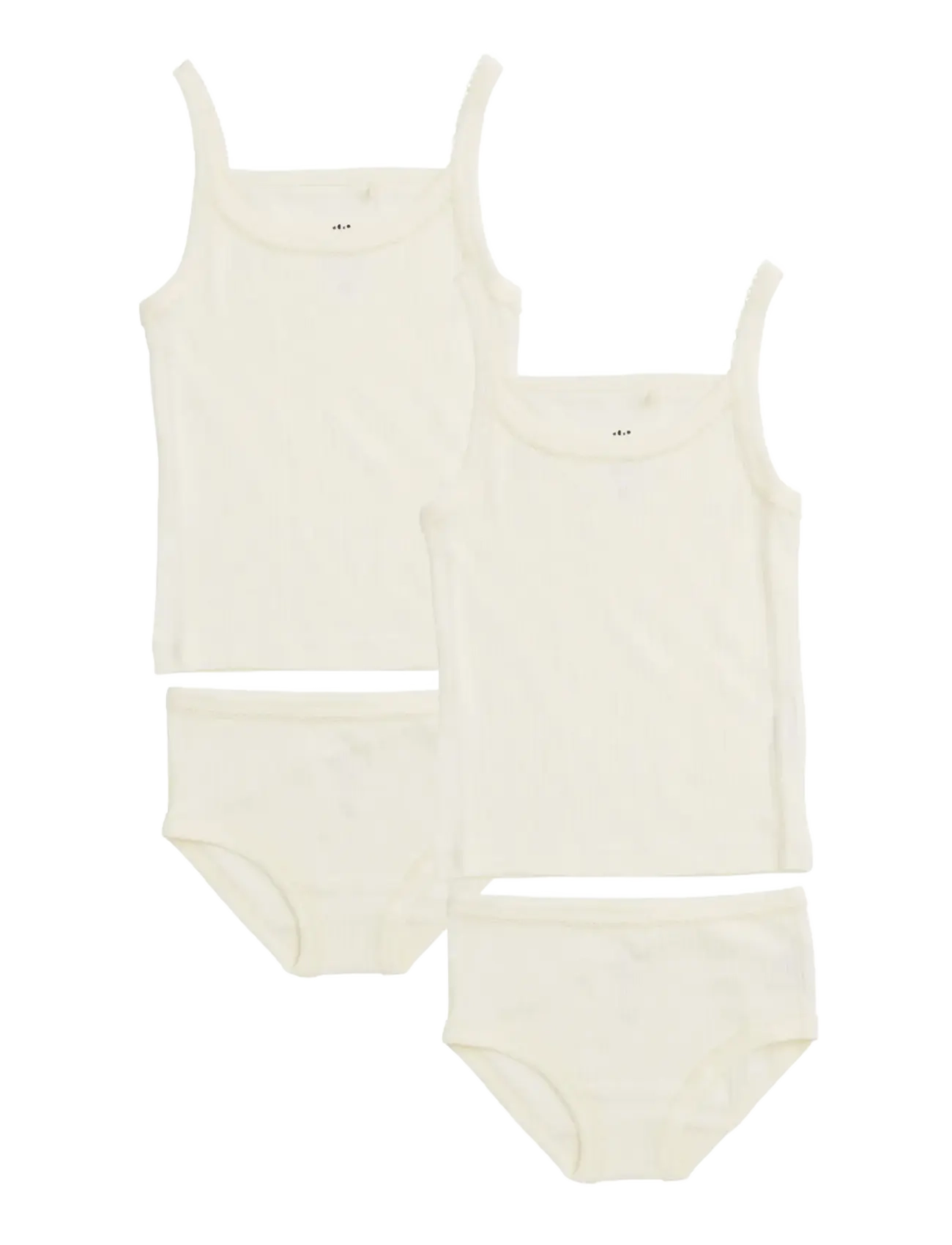 Copenhagen Colors RIB JERSEY 2-PACK STRAP TOPS - Last chance - CREAM / cream