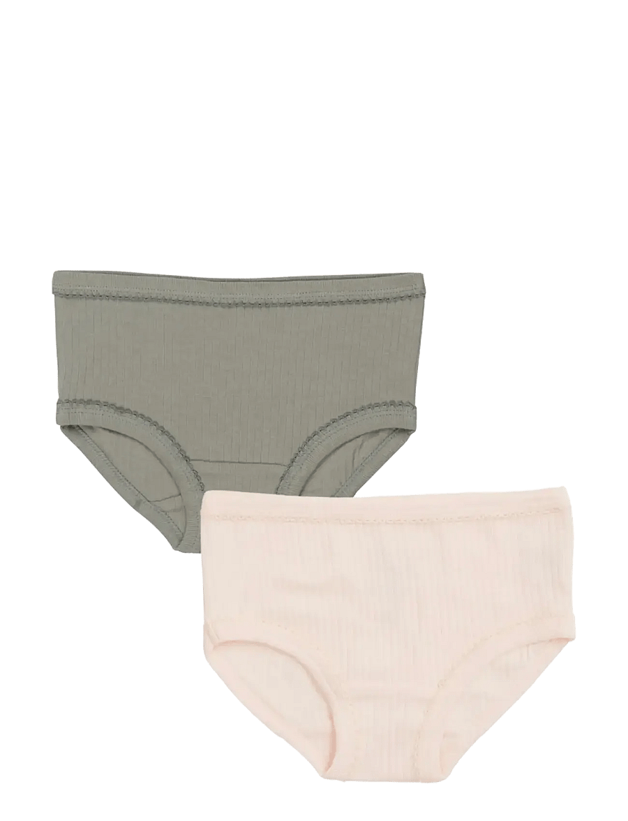 Copenhagen Colors - RIB JERSEY 2PACK UNDERPANTS - soft pink/ lt. grey comb. - 0