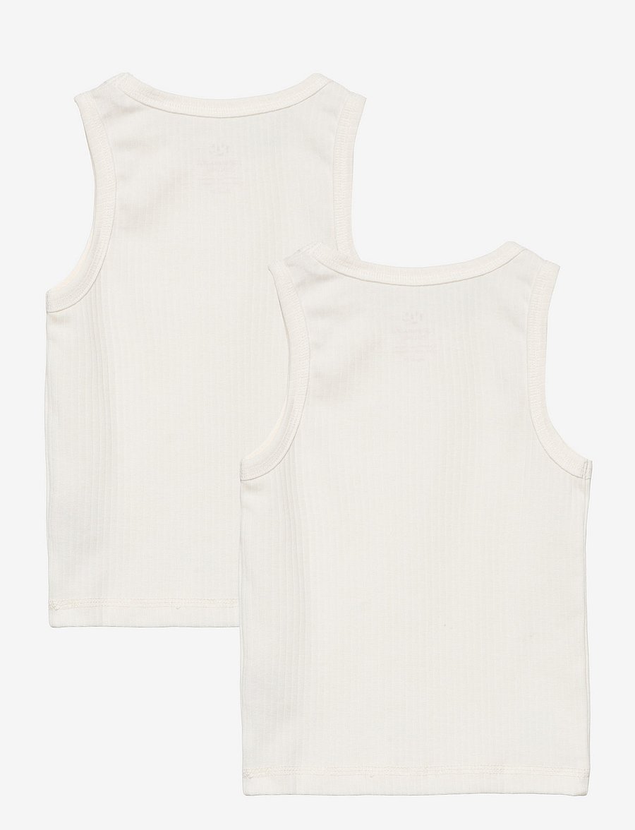 Copenhagen Colors - RIB JERSEY 2-PACK TANK-TOPS - oberteile - cream - 1