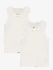 Copenhagen Colors - RIB JERSEY 2-PACK TANK-TOPS - tops - cream - 0