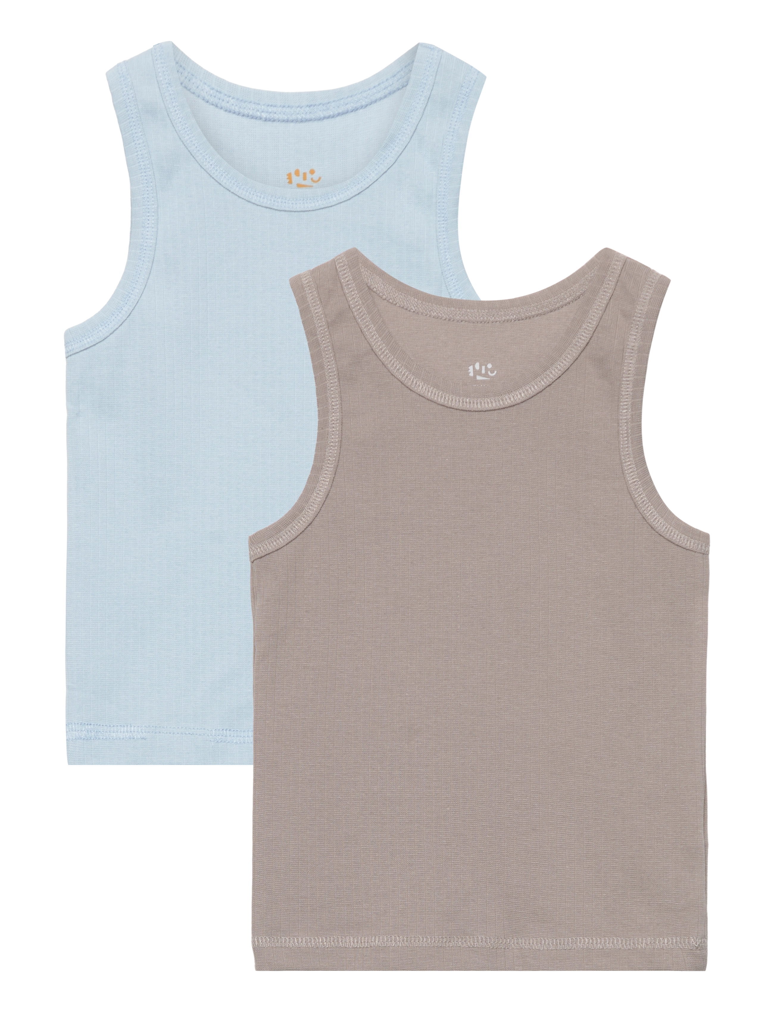 COPENHAGEN COLORS Rib Jersey 2-Pack Tank-Tops Patterned - 86 - Kinder