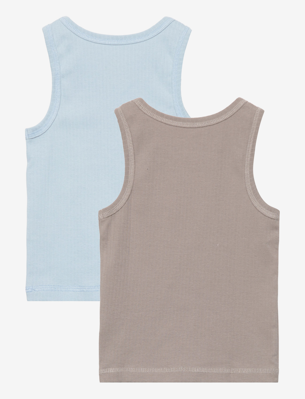 Copenhagen Colors - RIB JERSEY 2-PACK TANK-TOPS - die niedrigsten preise - lt.blue/ lt. grey comb. - 1