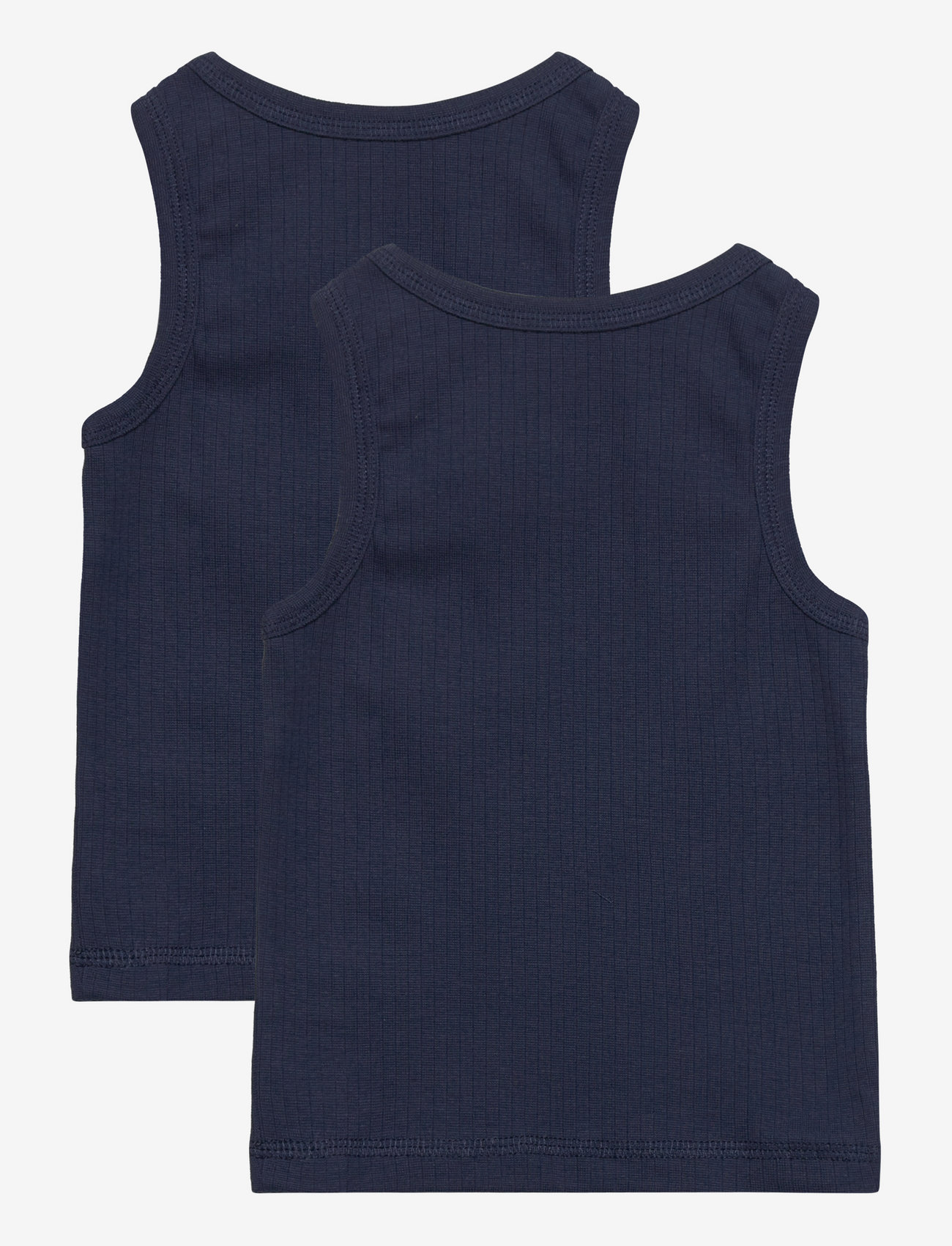 Copenhagen Colors - RIB JERSEY 2-PACK TANK-TOPS - toppar - navy - 1