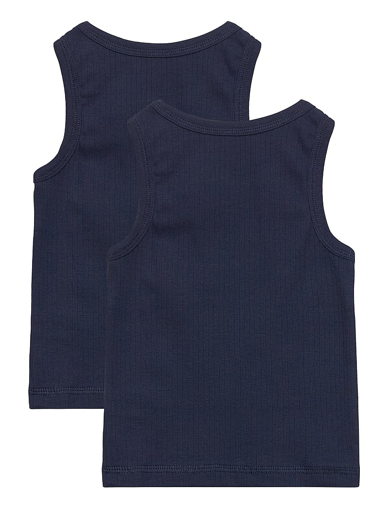 Copenhagen Colors - RIB JERSEY 2-PACK TANK-TOPS - oberteile - navy - 1
