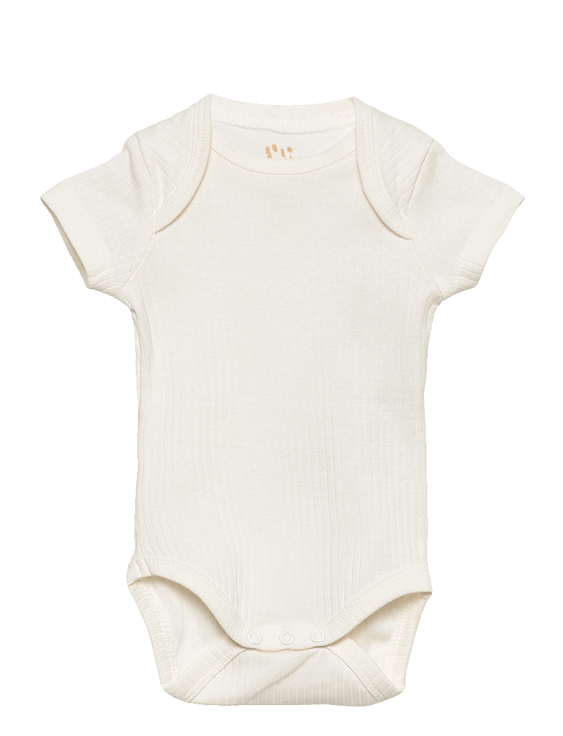 Copenhagen Colors - RIB JERSEY SHORT SLEEVE BODY - yksiväriset lyhythihaiset bodyt - cream - 0