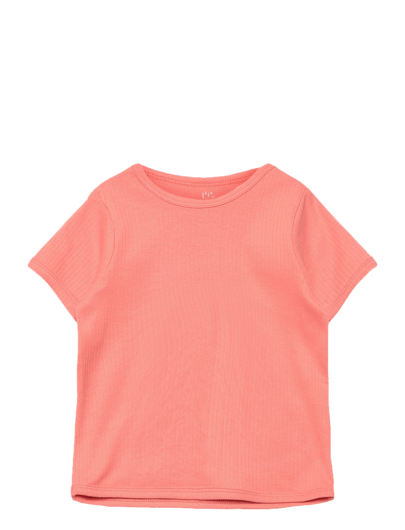 Copenhagen Colors - RIB JERSEY T-SHIRT - kortærmede t-shirts - coral 09 kick - 0