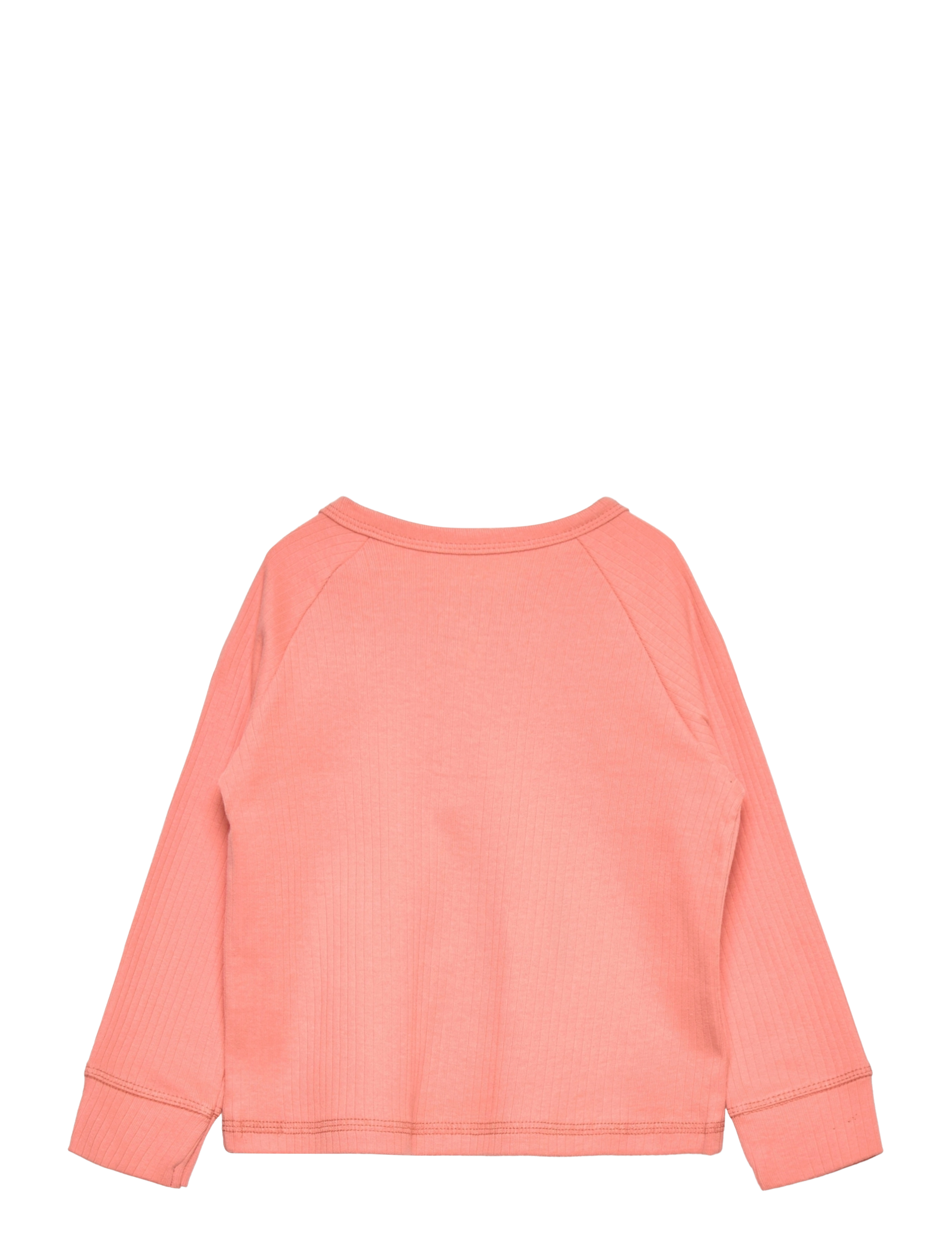 Copenhagen Colors - RIB JERSEY T-SHIRT W. LS - coral 09 kick - 1